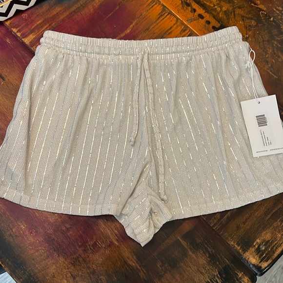 NWT Noli Shop Silver Shorts - Picture 1 of 4